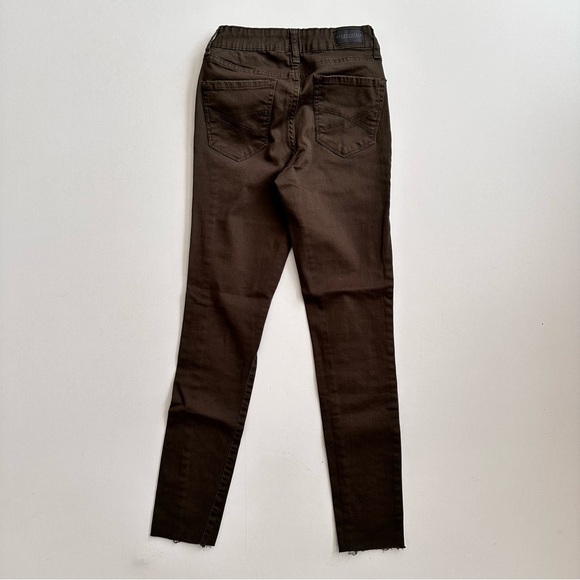 Aeropostale High Waisted Jeggings Forest Green Size 00 - Picture 4 of 5